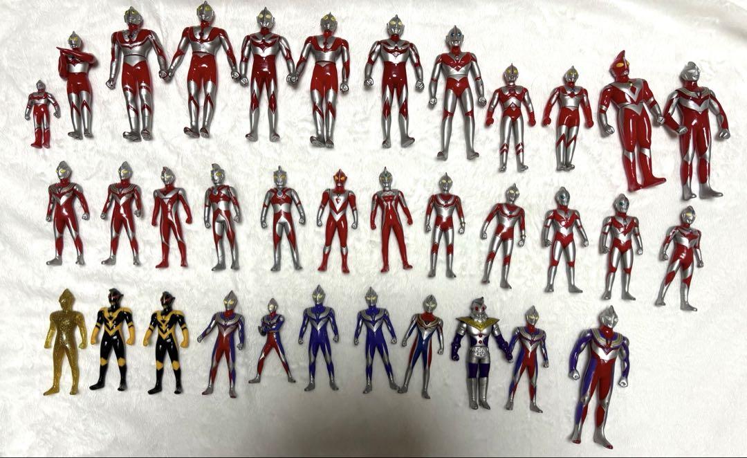 ウルトラマン　旧ウルトラヒーローシリーズソフビ　まとめ売り35体当時物ソフビ
