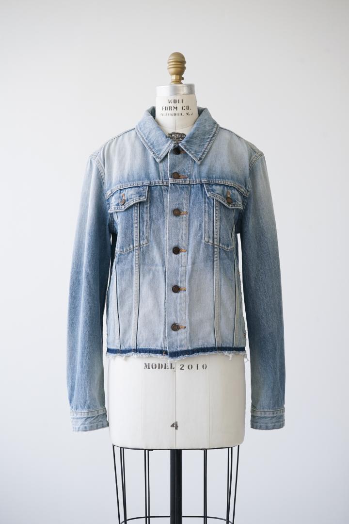 SAINT LAURENT サンローラン カットオフ デニム ジャケット