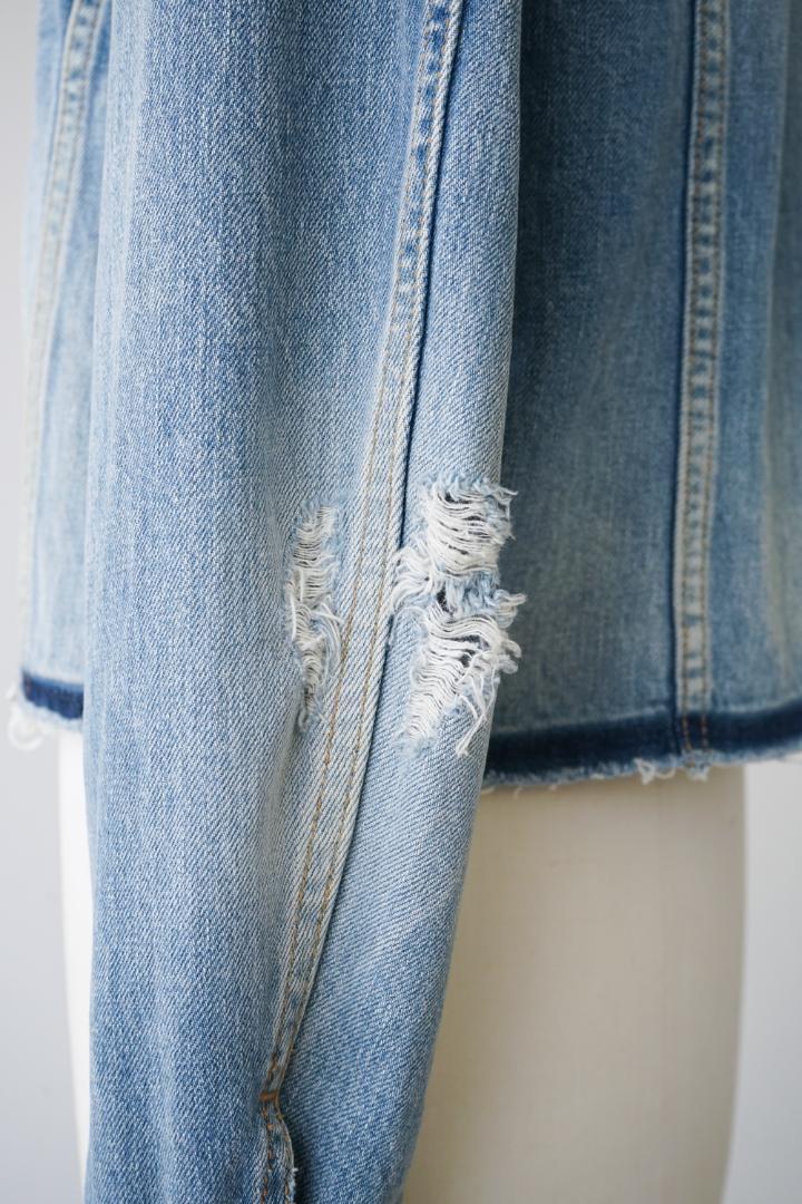 SAINT LAURENT サンローラン カットオフ デニム ジャケット