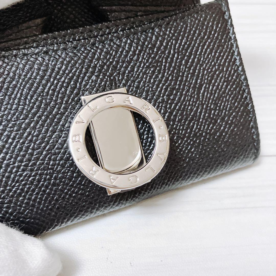 ブルガリ BVLGARI レザー コインケース 小銭入れ ブラック ON407