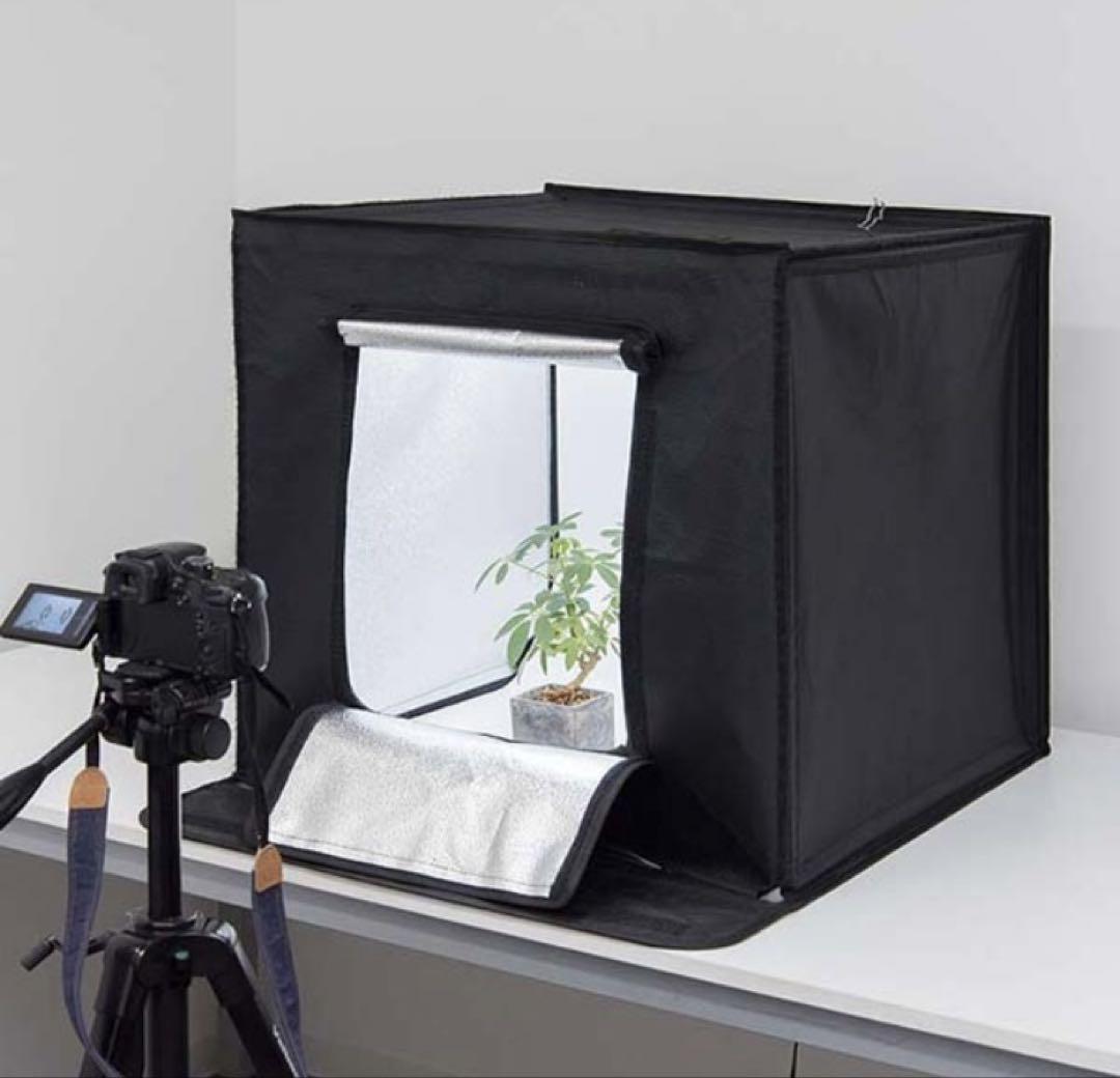 【楽天1位】撮影キット 撮影ブース 撮影ボックス 60x60cm LEDライト付