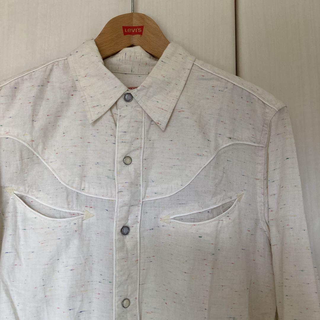 50\'s VINTAGE LVC shorthorn マチ付ウエスタンシャツ