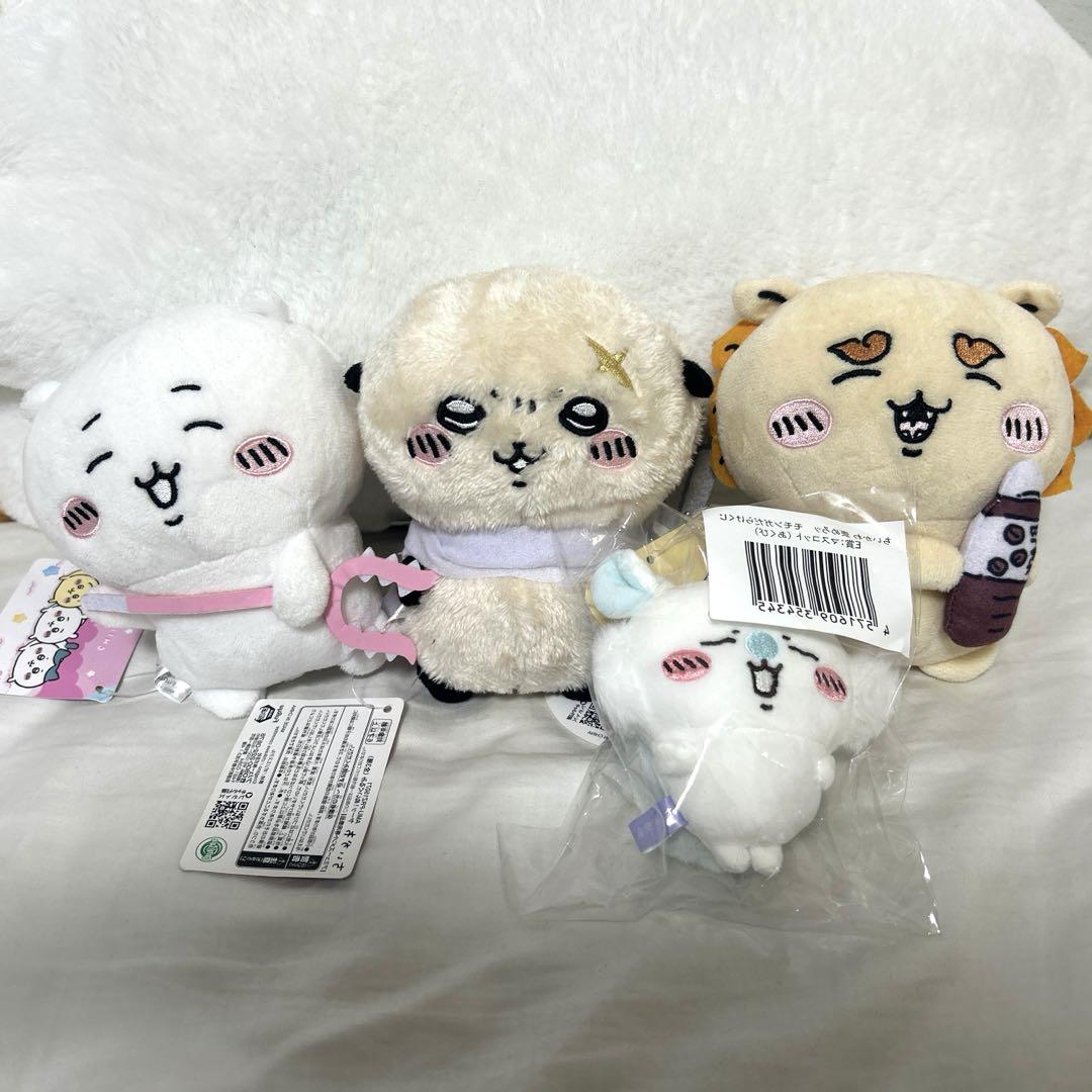 ちいかわ　ぬいぐるみ　がま口　パスケースセット　シーサー　ラッコ　モモンガ ちいかわ ぬいぐるみ がま口 パスケースセット シーサー ラッコ