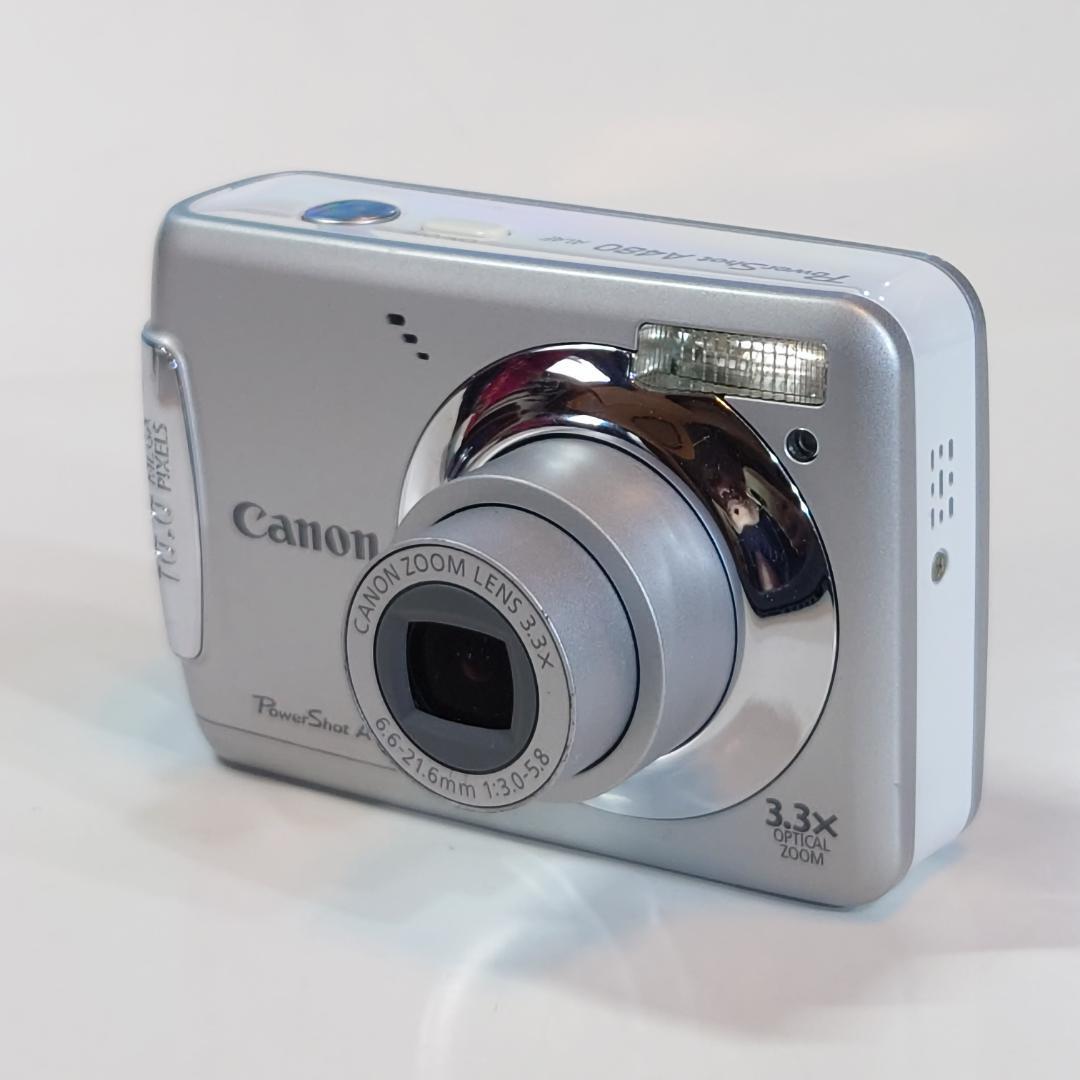Canon PowerShot A480　シルバー　美品　単三電池式