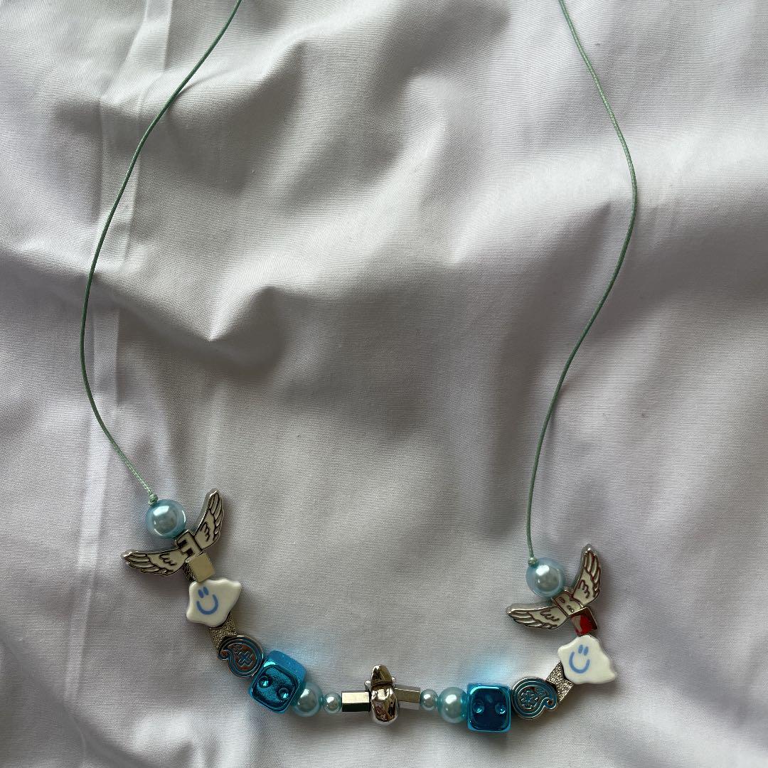特価再入荷 EVAE MOB スマイリーネックレス smiley necklace エバモブ DvA26-m88421868672 定番大特価