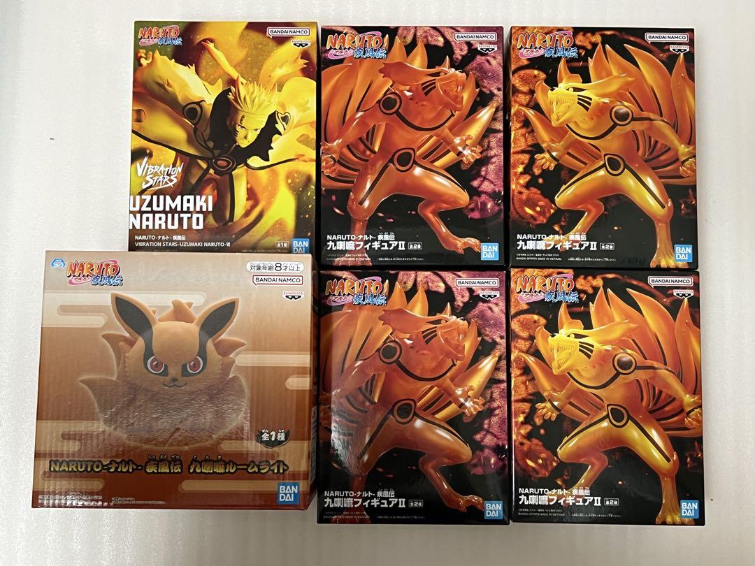 NARUTO うずまきナルト 九喇嘛 フィギュア ルームライト 6個セット