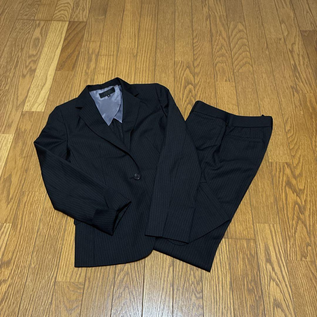 UNTITLED ストライプビジネスパンツスーツ サイズ3 ほぼ未使用 UNTITLED ストライプスーツ♡アンタイトル♡パンツスーツ♡ZARA