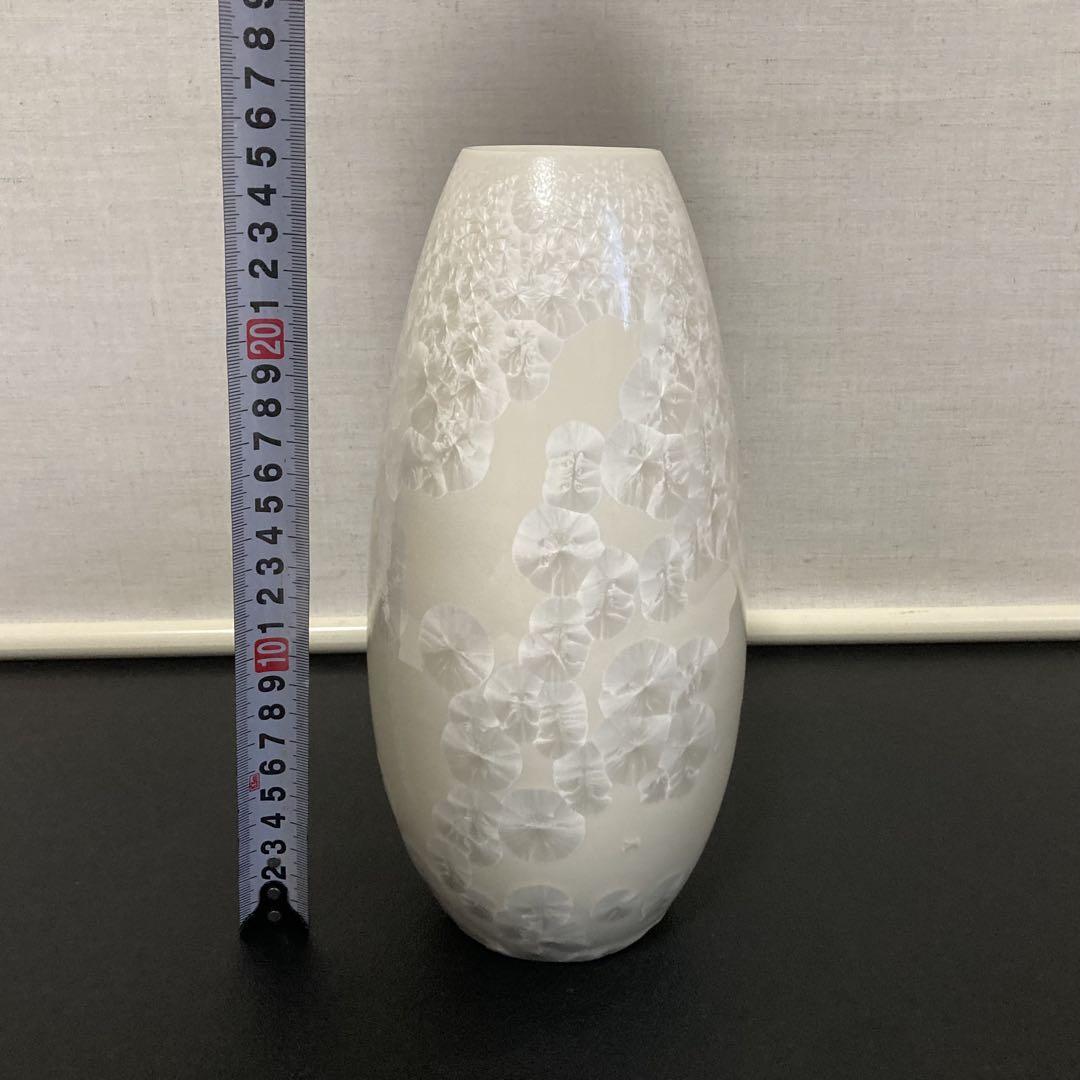 橘吉 月華 花瓶 花器 フラワーベース 置物 白色 花模様 モダン エレガント