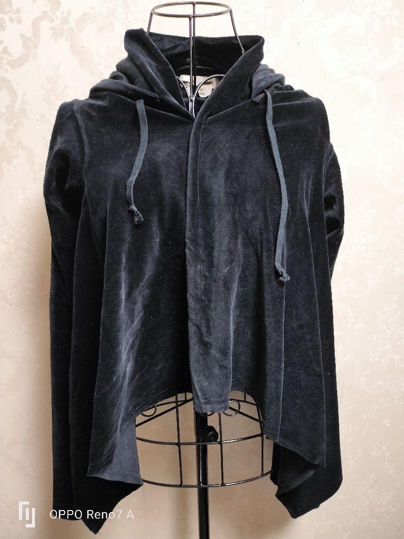 COMMEdesGARCONS ベロアフード付デザインカットソー