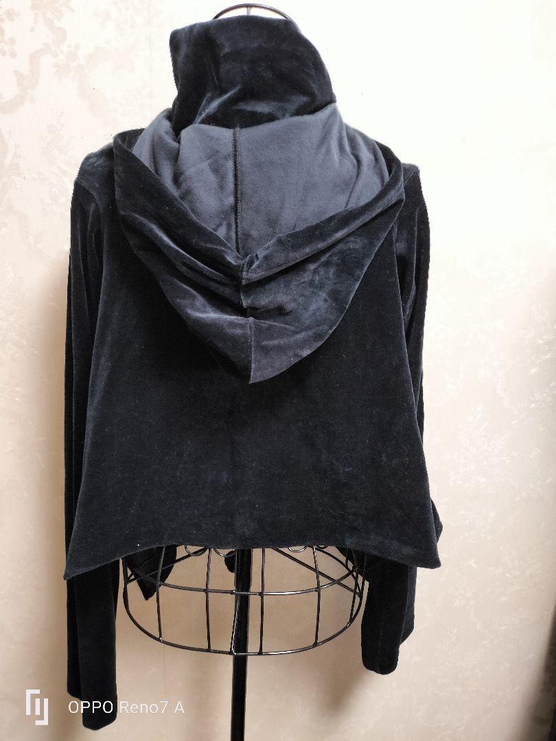 COMMEdesGARCONS ベロアフード付デザインカットソー