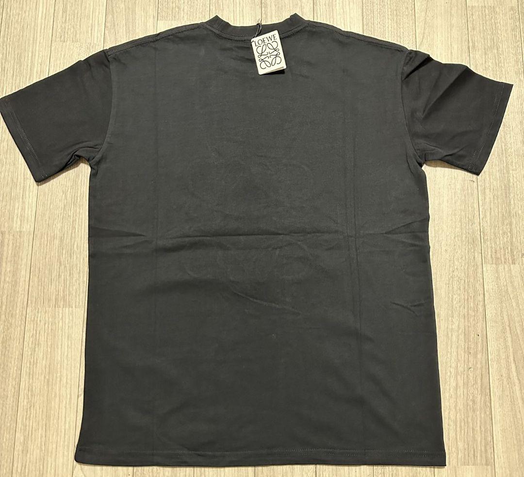 ロエベLOEWE Color Logo ロゴ Tシャツ黒 新品 男女兼用 - T