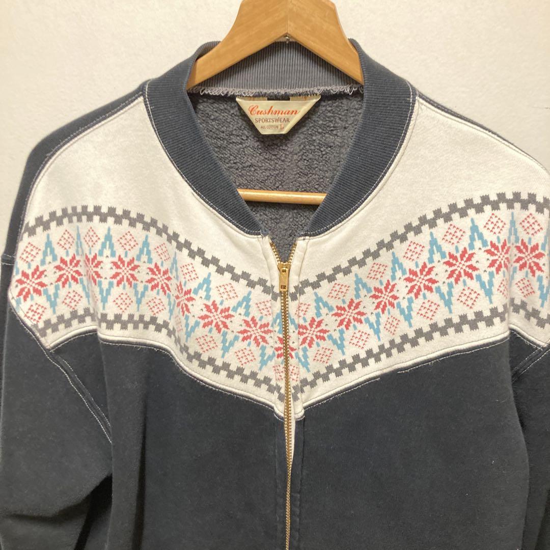 CUSHMAN クッシュマン 雪柄 スウェット