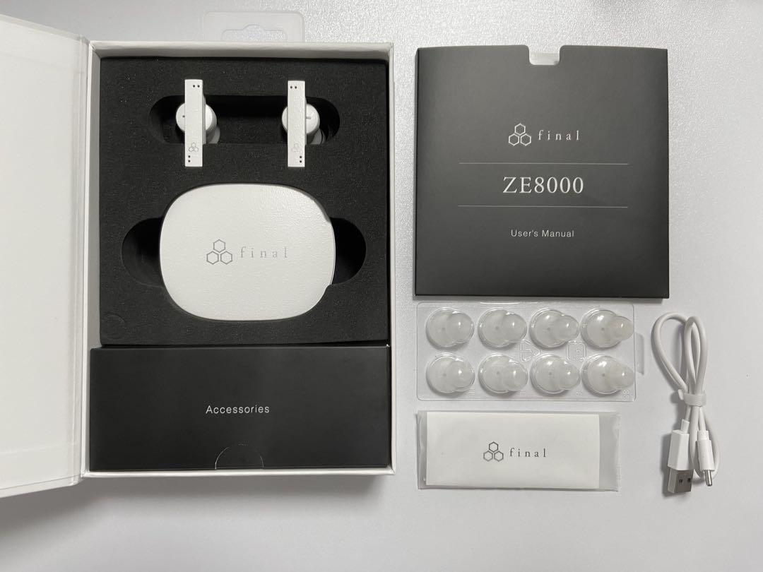 ほぼ未使用】final ZE8000 ワイヤレスイヤホン ホワイト - メルカリ