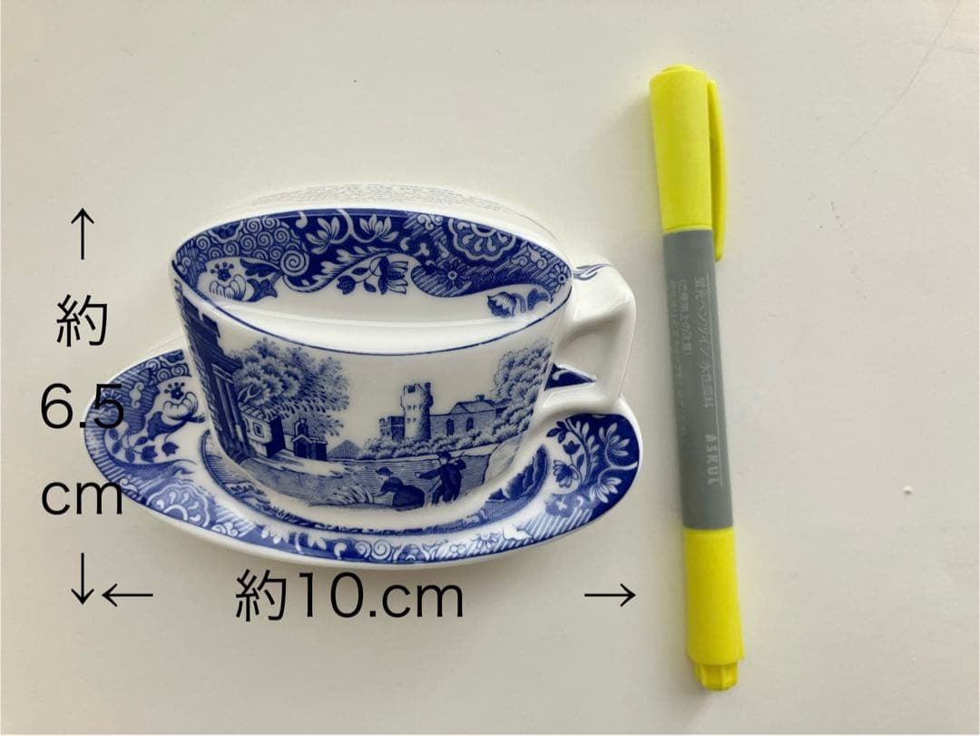 未使用レア限定品スポード Spode ブルーイタリアン　カップ型ペーパーウエイト バラ売り可 スポード spode 『ブルーイタリアン』ミニチュア5点セット