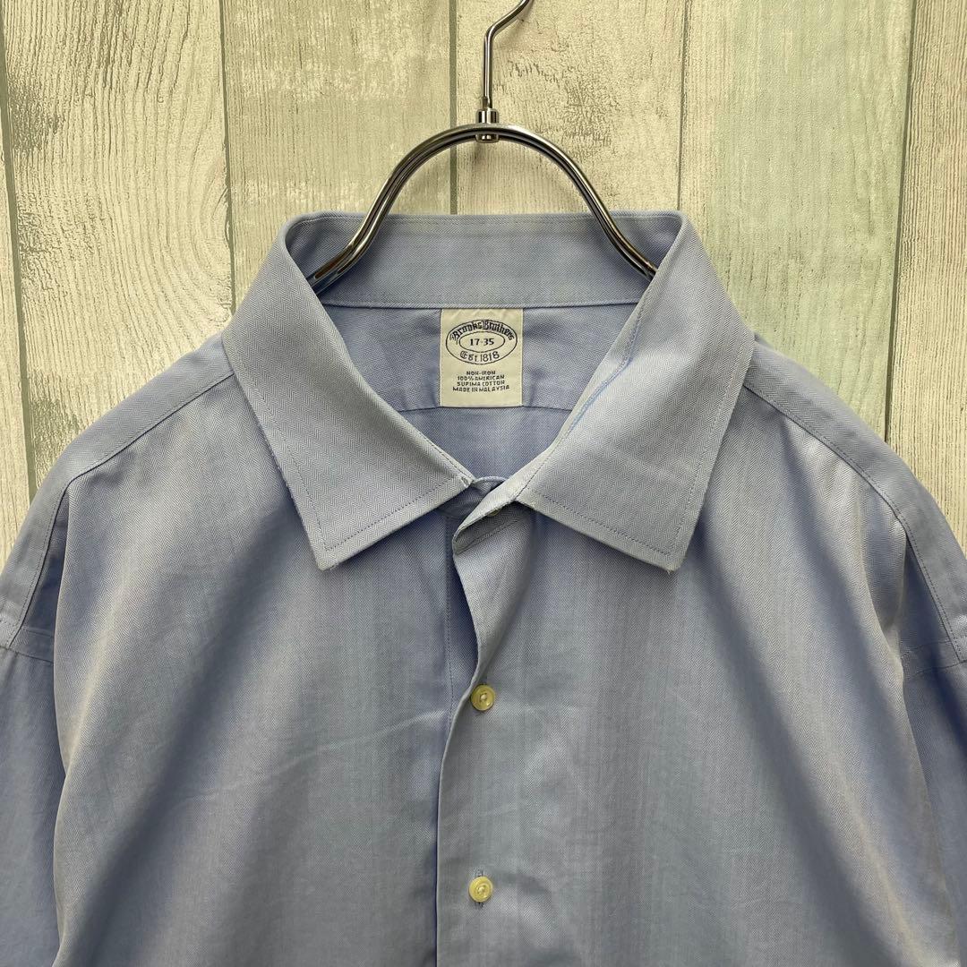 Brooks Brothers ドレスシャツ XLスーピマコットン ヘリンボーン Brooks Brothers ドレスシャツ XLスーピマコットン ヘリンボーン