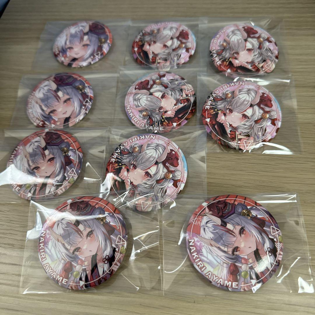 ホロライブ　百鬼あやめ　缶バッジ　まとめ売り