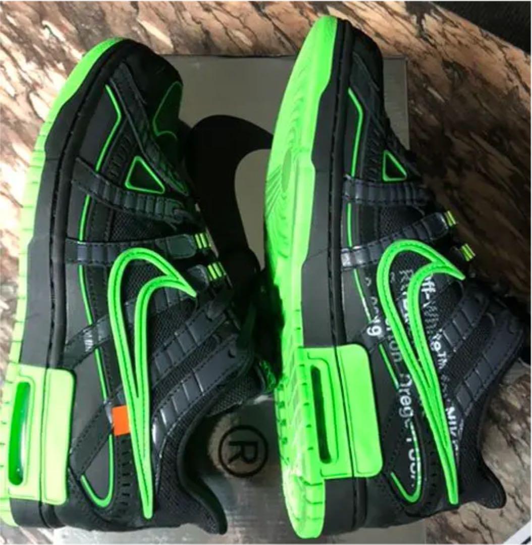 未使用27.0㎝ NIKE Off-White RUBBER DUNK 黒 緑 EfG7T-m88442820872 高品質通販
