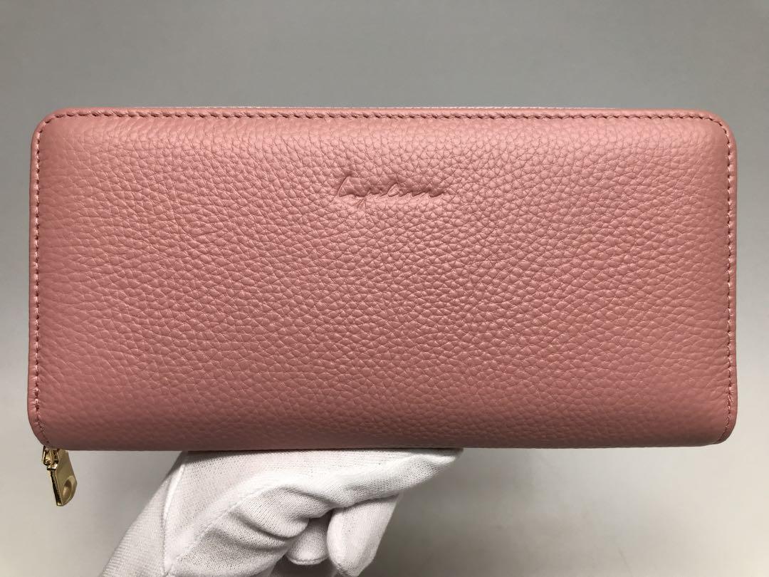 【新品】LUPO レザー　長財布 カードケース　ピンク 箱付き 新品】LUPO レザー 長財布 カードケース ピンク 箱付き