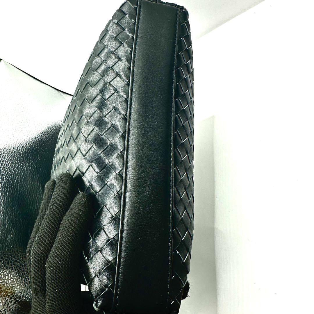 極美品✨】TIDING 1800 ショルダーバッグ 編み込み レザー ブラック