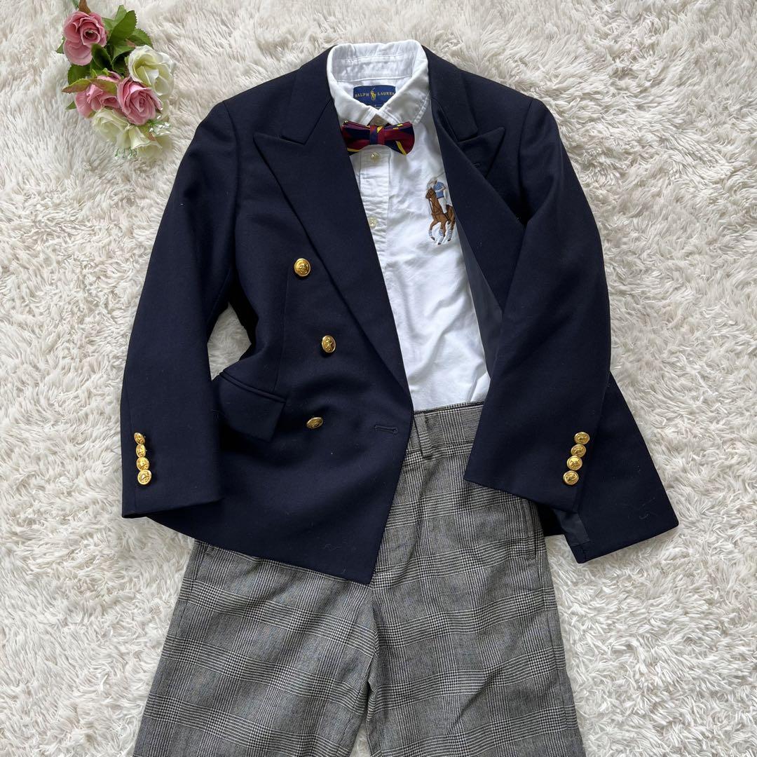 美品✨ラルフローレン　130 豪華4点　フォーマルスーツ　紺ブレ　卒園式　入学式