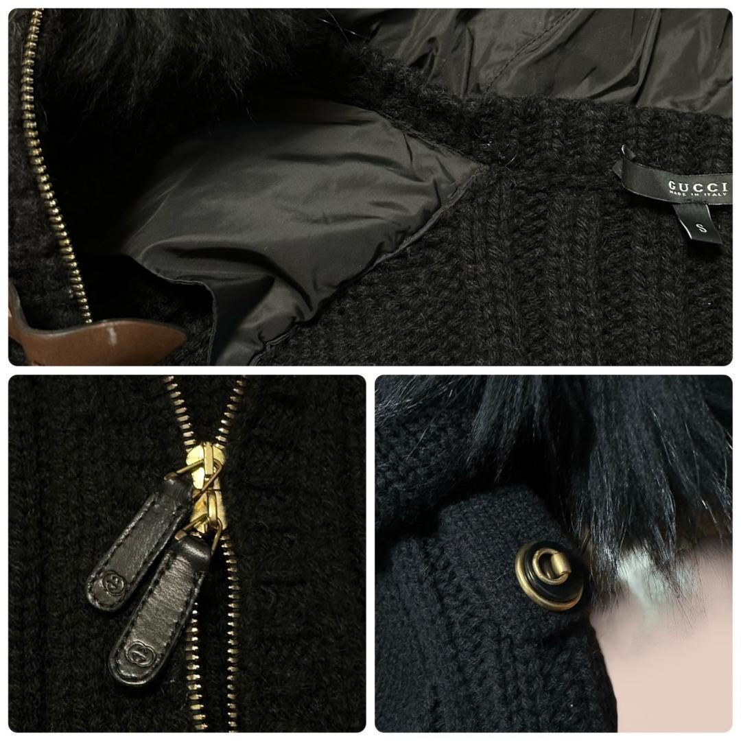 ☆美品☆GUCCI ロングニット カーディガン キャメル ベルト