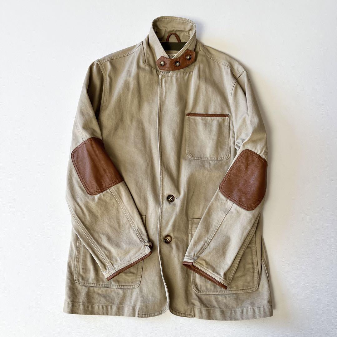 ▽ORVIS オービス✨テーラードジャケット サファリ 本革エルボー