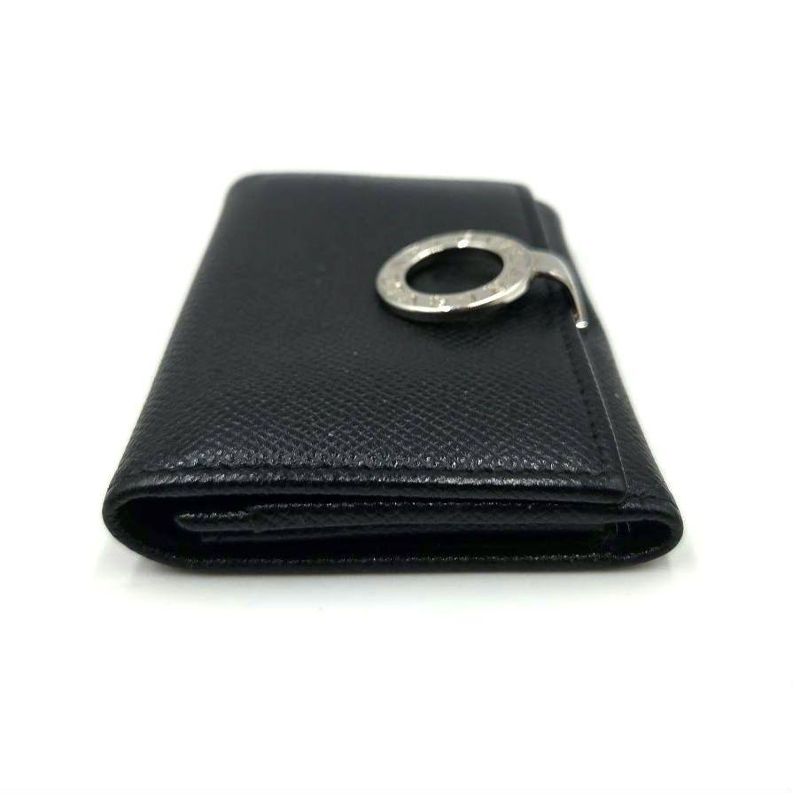 BVLGARI 名刺入れ カードケース サークルロゴ クリップ レザー