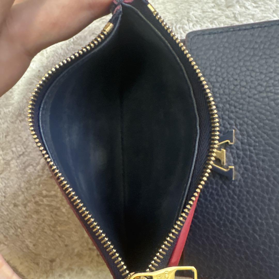 ルイヴィトン レザー 三つ折り財布 LouisVUITTON