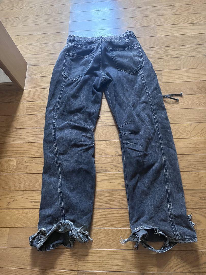 ZARA デニムカーゴパンツ　非売品　Y2K 希少　ブラック　サイズM