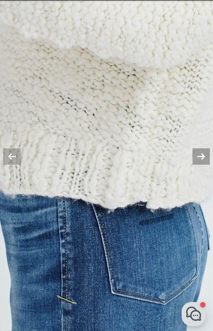 最新版 24秋冬 YANUK オフホワイト ニット セーター目立った傷や汚れなし 送料無料!