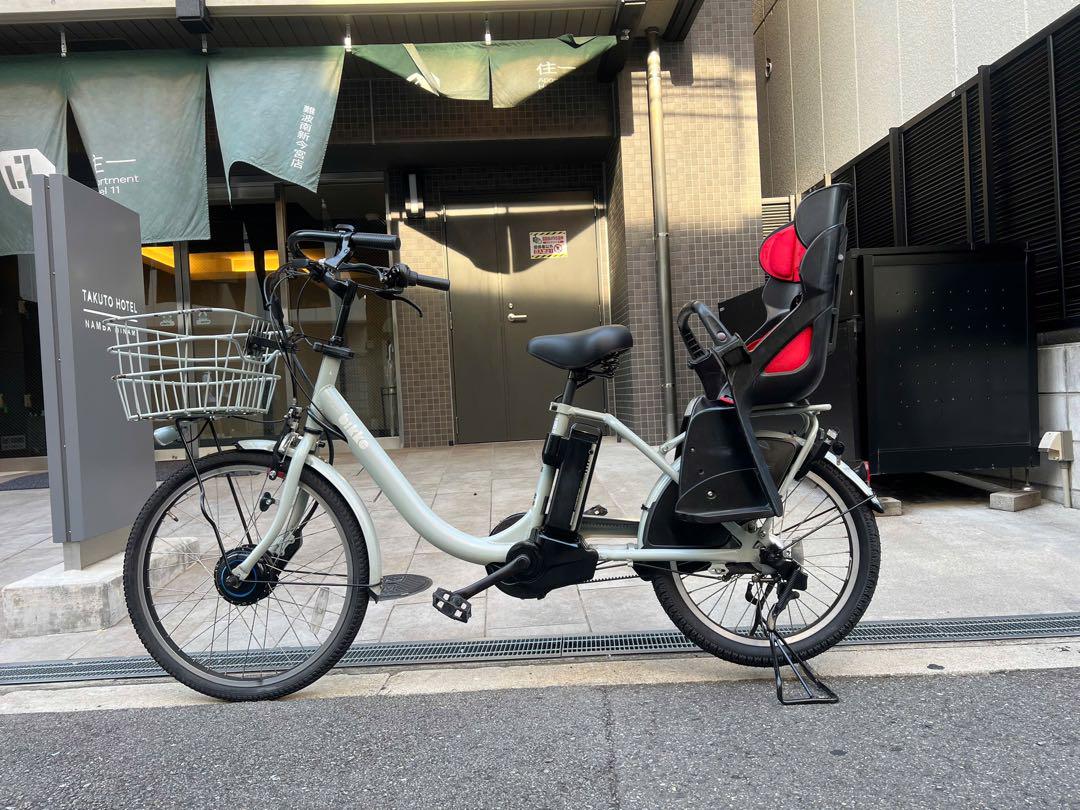大阪府　子供乗せ　ブリヂストン　電動アシスト自転車 チャイルドシート付き