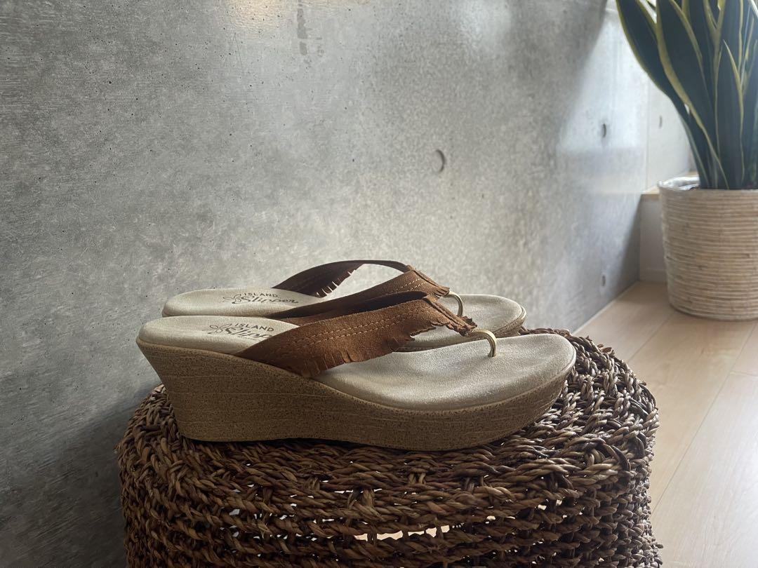 ISLAND SLIPPER ブラウン ウェッジサンダル
