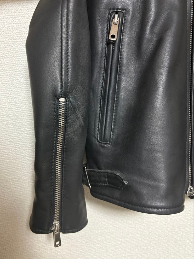 ライダース ラム 羊革 革ジャン ラムレザー 黒 United Tokyo ライダース ラム 羊革 革ジャン ラムレザー 黒 United Tokyo