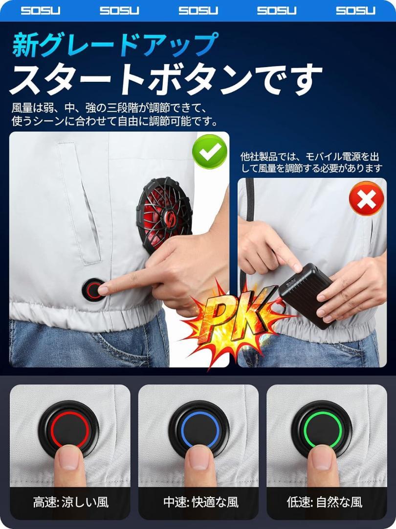 ⭐️空調服⭐️ファンバッテリーセット 40000mAh 大容量バッテリー