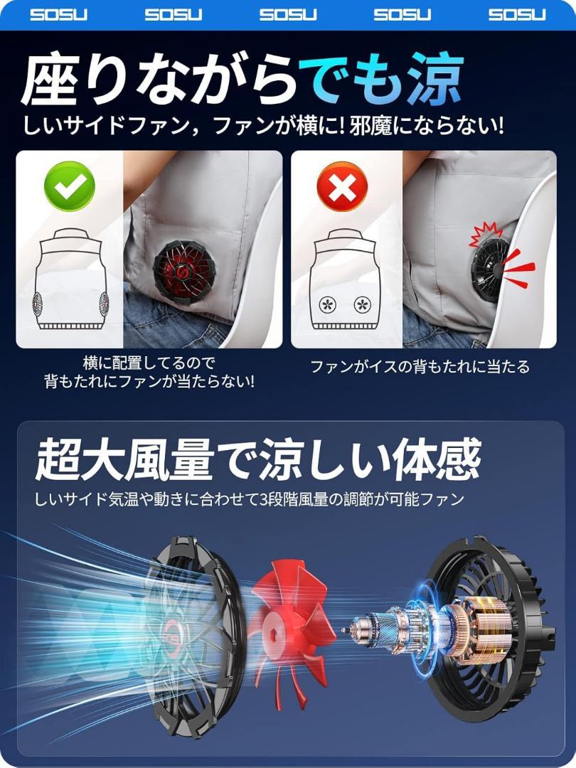⭐️空調服⭐️ファンバッテリーセット 40000mAh 大容量バッテリー