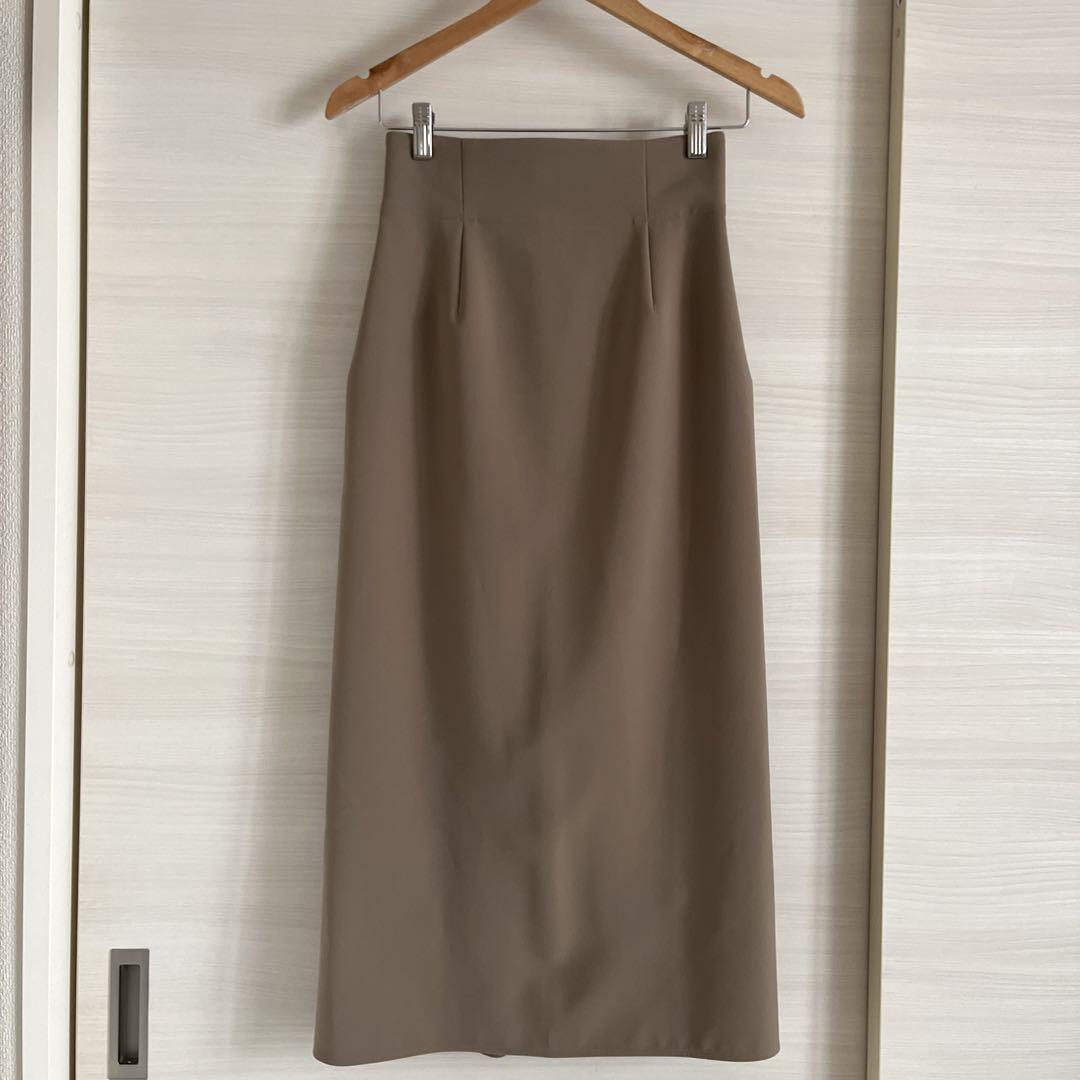 noble ノーブル ジャージーライクカラータイトスカート