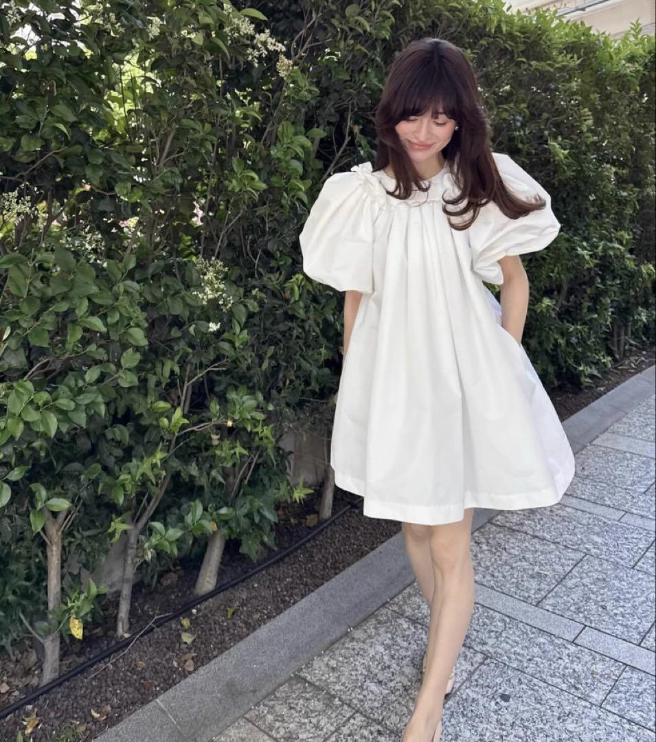 新品 ARIEL MINI DRESS ワンピース ホワイト
