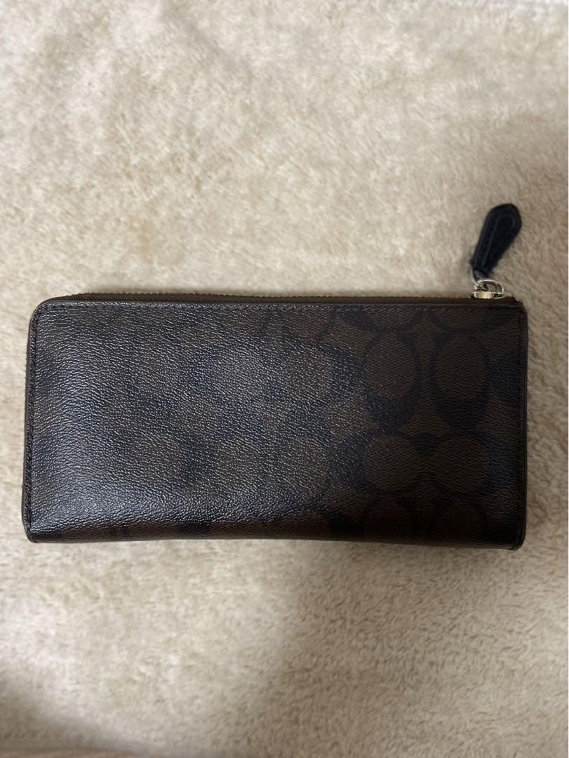 COACH ブラウンレザー 長財布