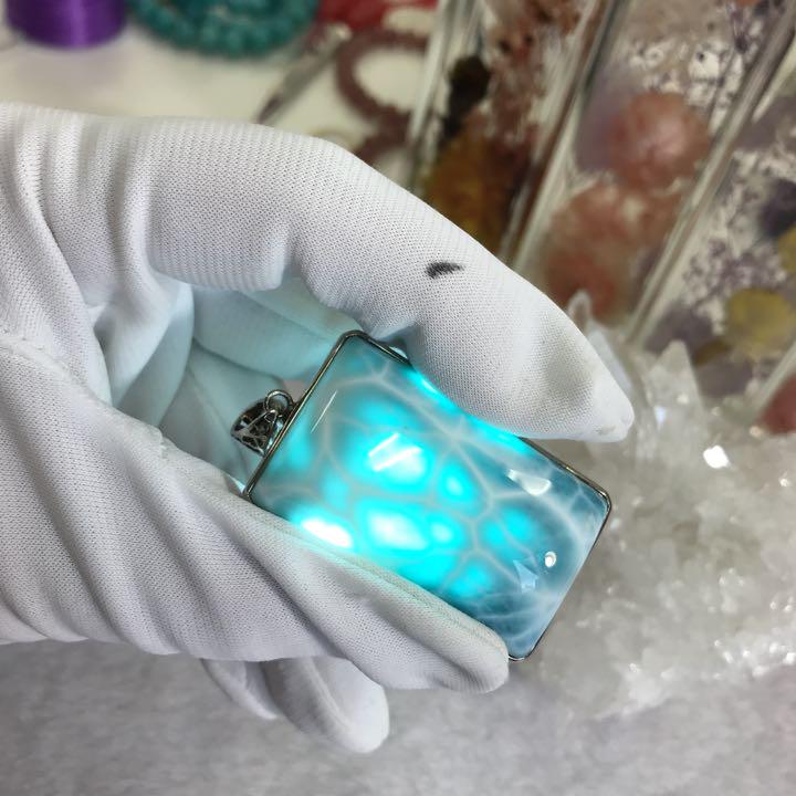 高品質ラリマーペンダントトップ RP01