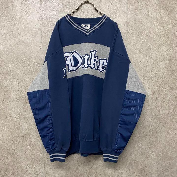 Lee 刺繍ロゴ スウェット トレーナー カレッジ 大学 デューク 90s XL