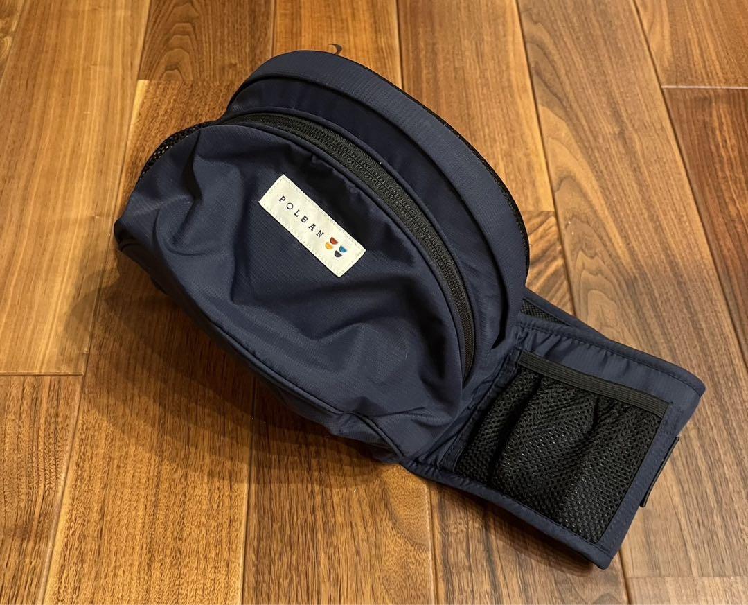 【美品】ポルバンヒップシート　ネイビー