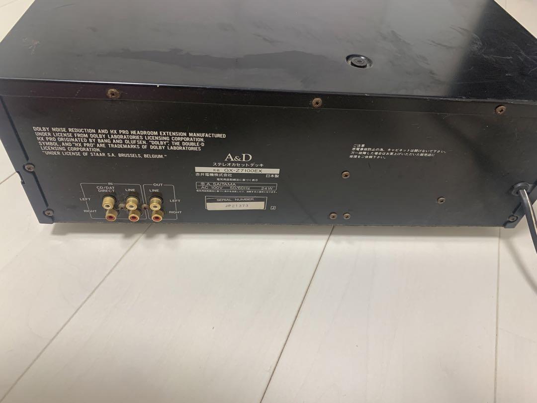 A&D ステレオカセットデッキGX-Z7100EX｜オーディオ機器