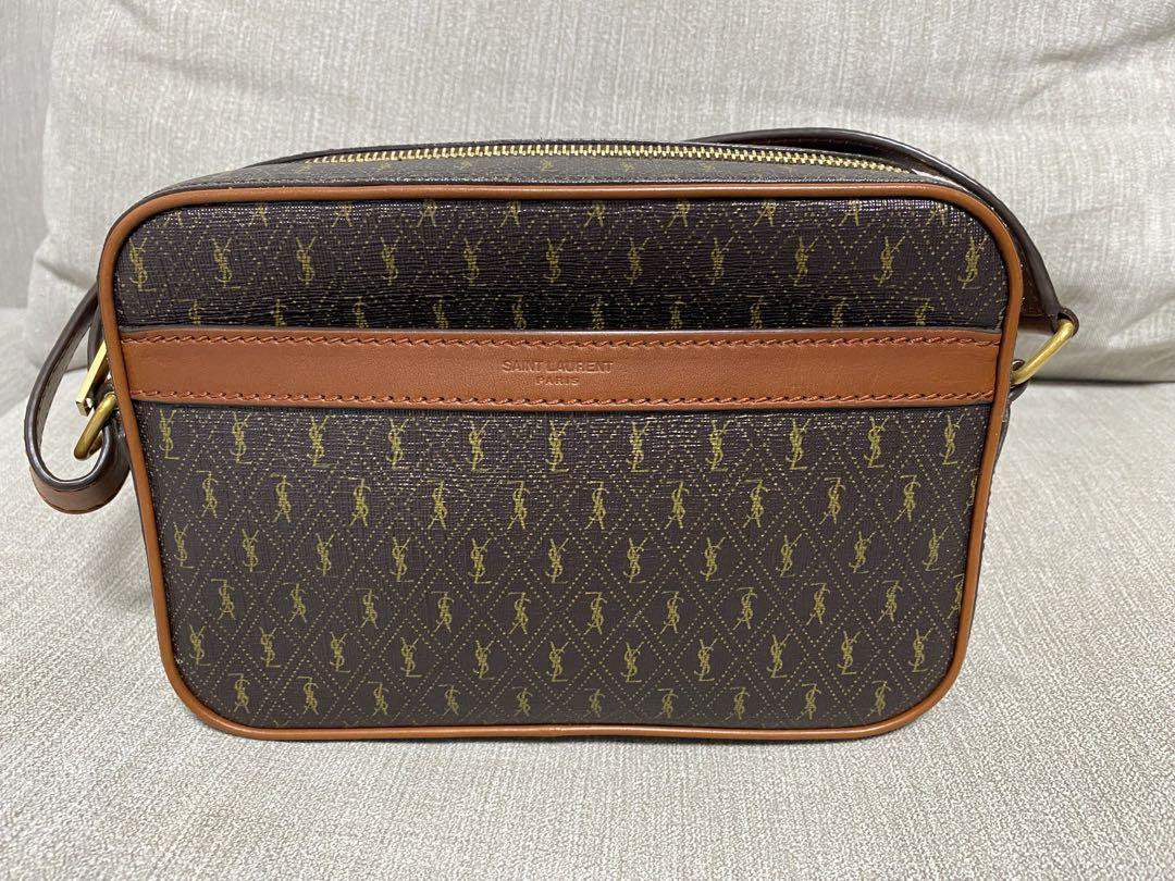 Saint Laurent カメラバッグ モノグラムキャンバス レザー