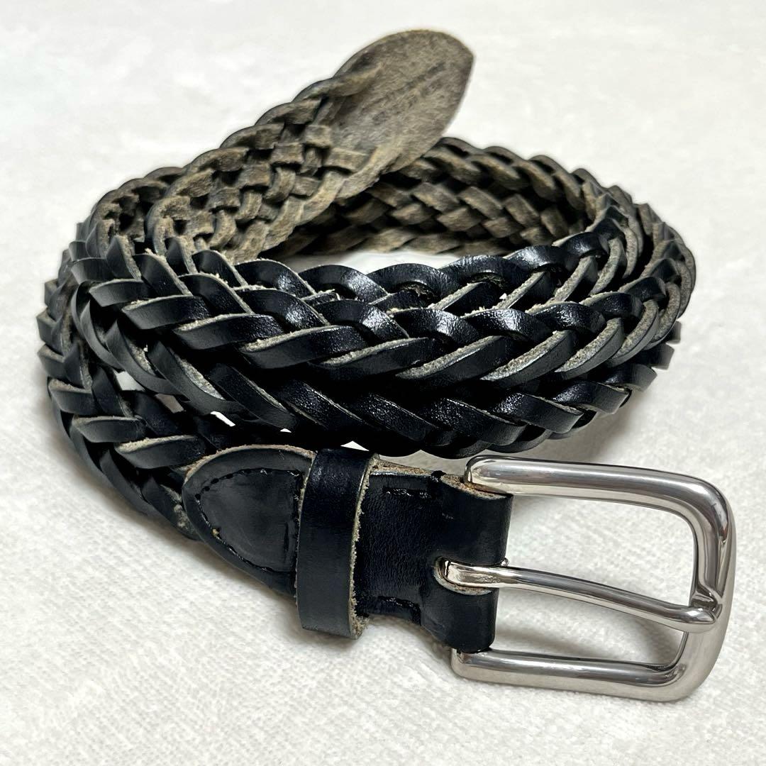 【良品】Whitehouse Cox/ホワイトコックス メッシュ ピン 黒×銀 良品】Whitehouse Cox/ホワイトコックス メッシュ ピン 黒×銀