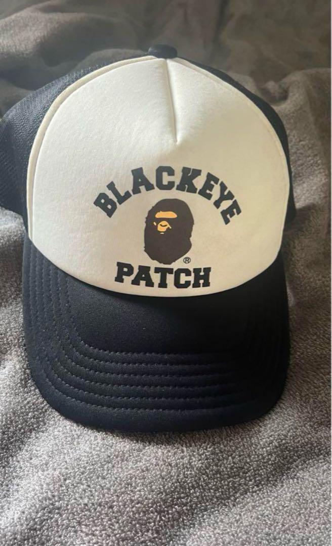 【一部予約販売】 eye Black patch キャップ 帽子 ×Bape 帽子