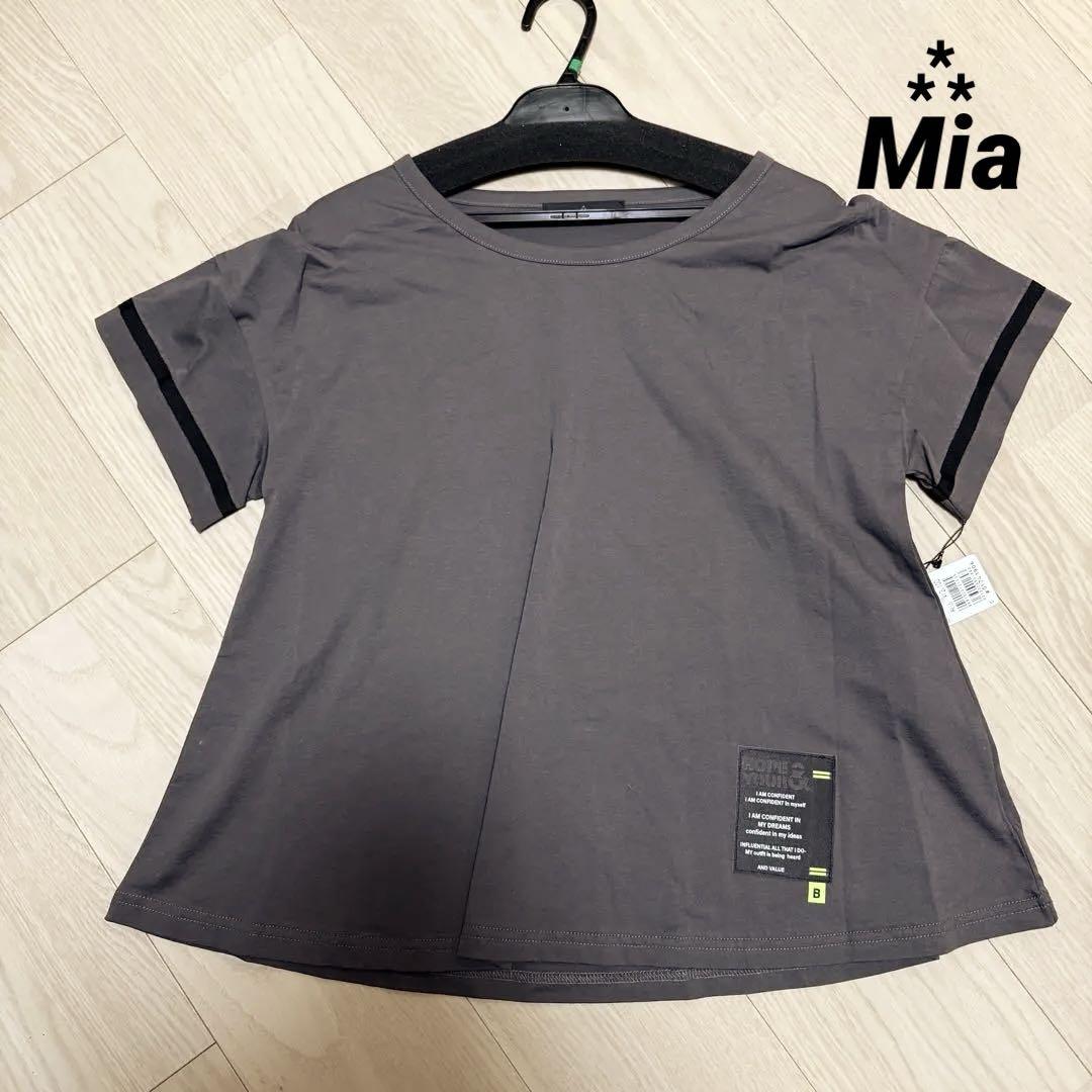 ヤマダヤ【Mia⁂】ワンポイント ラインTシャツトップス