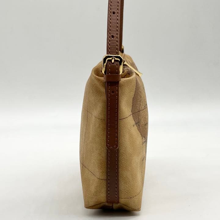 極美品✨ プリマクラッセ 2way ショルダーバッグ 地図柄 レザー