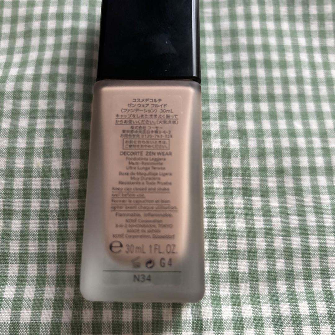 DECORTÉ ZEN WEAR リキッドファンデーション 30ml N34