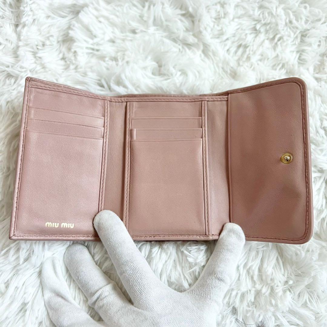 ✨美品✨ミュウミュウ マテラッセ 折り財布 がま口 L字