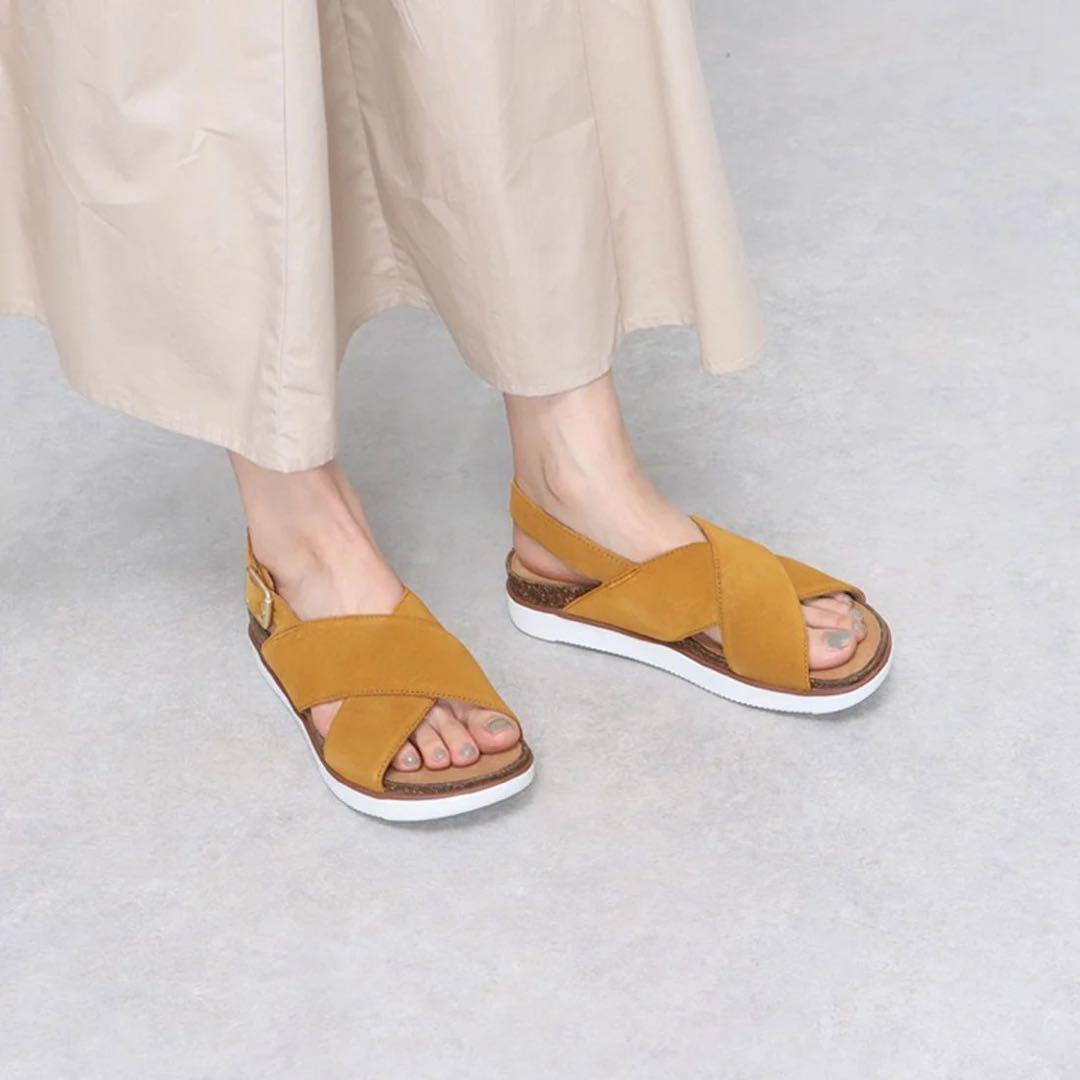 新品【Clarks】Elayne Cross フラットサンダル 24.0cm - メルカリ